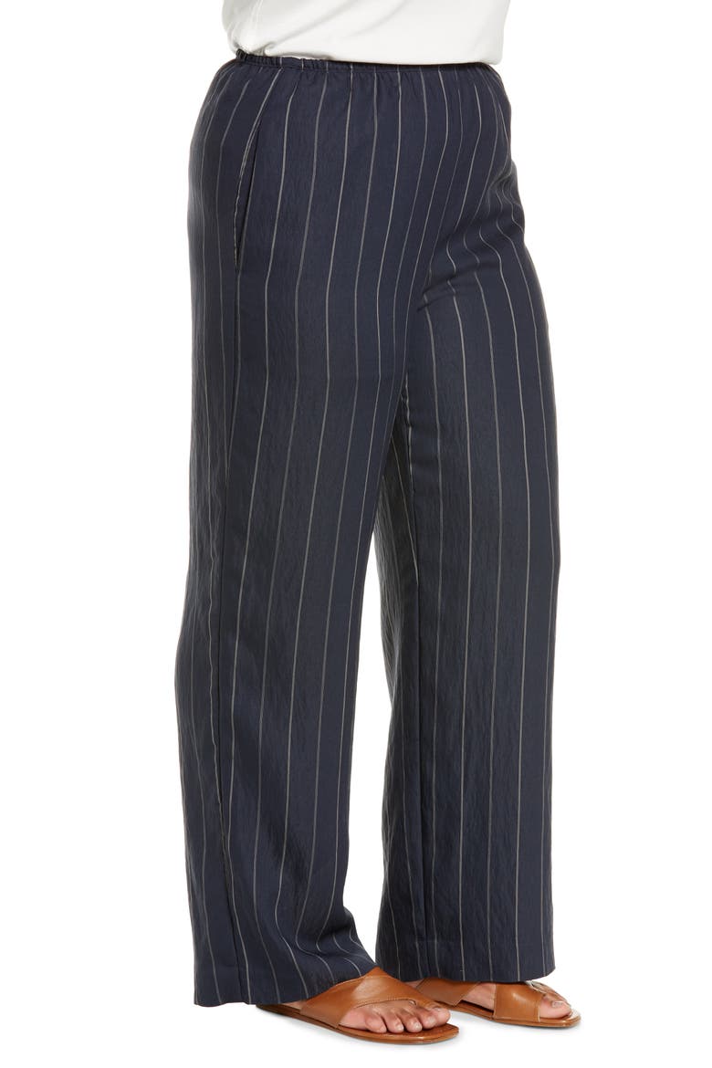 Stripe Wide Leg Pants, Alternate, color, COASTAL/ CHIFFON
