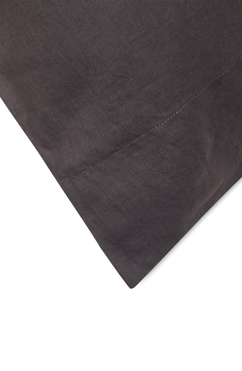 MELANGE HOME Dark Grey Linen Pillowcase - Set of 2, Alternate, color, 