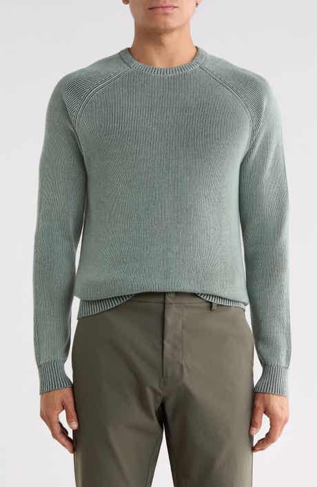 Raglan Sleeve Rib Sweater