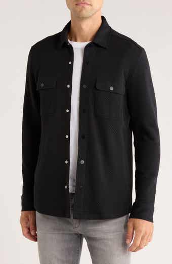 David Donahue Quilted Cotton Overshirt