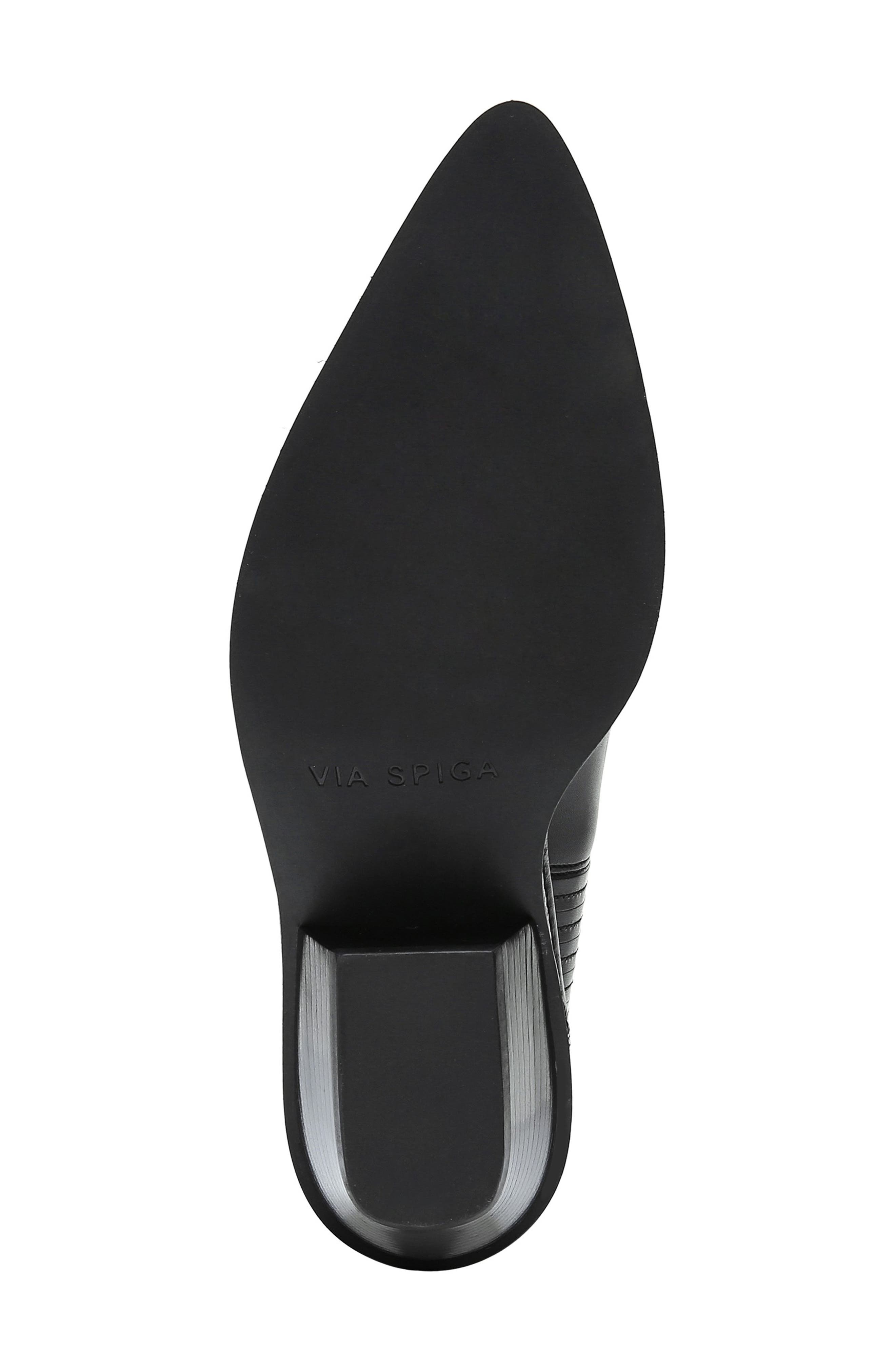 Farly Water Resistant Bootie, Alternate, color, BLACK SMOOTH LEATHER