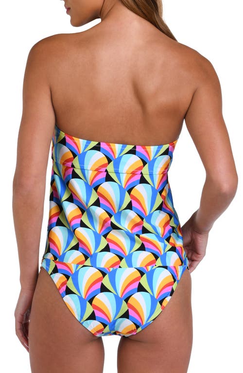 Sunshine 79 Hang Loose Bandeau Swim Top In Blue