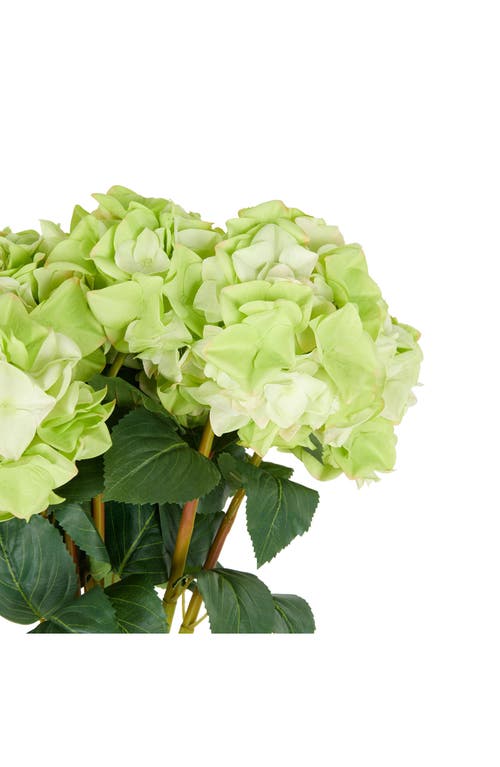Sonoma Sage Home Set Of Eight Green Hydrangea Artificial Flowers In Green