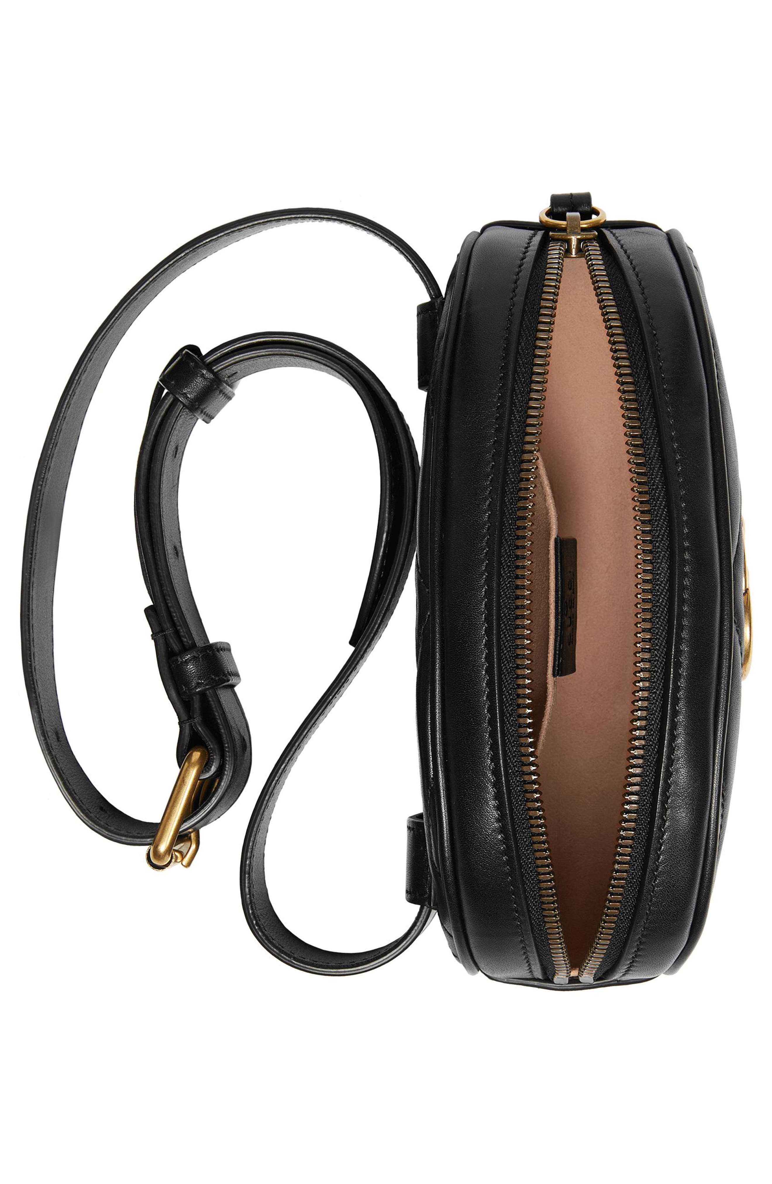 Gucci GG Matelassé Leather Belt Bag, Alternate, color, 