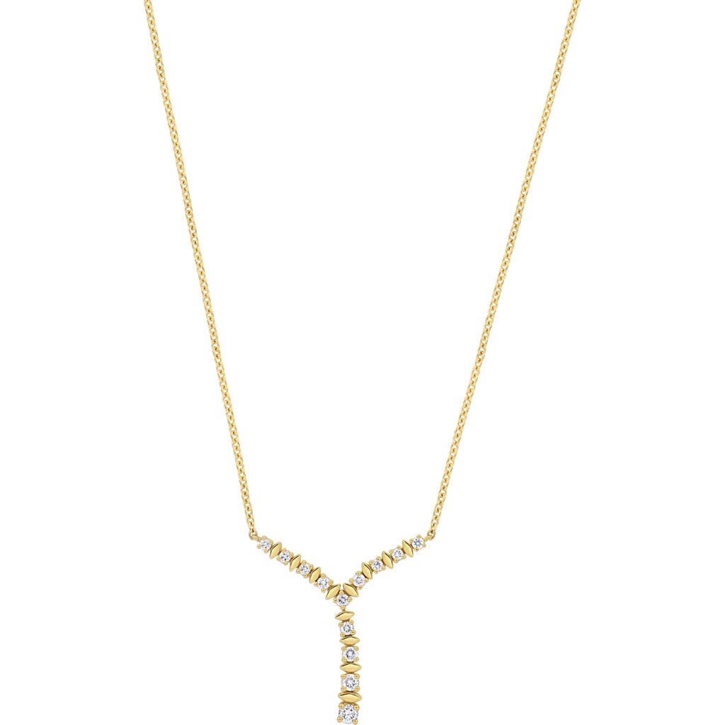 Bony Levy Audrey Diamond Y-necklace In 18k Yellow Gold