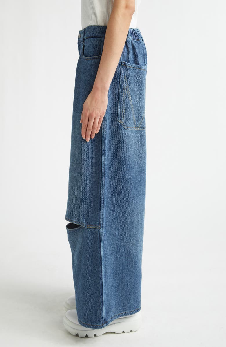 MELITTA BAUMEISTER Cutout Wide Leg Jeans, Alternate, color, Blue