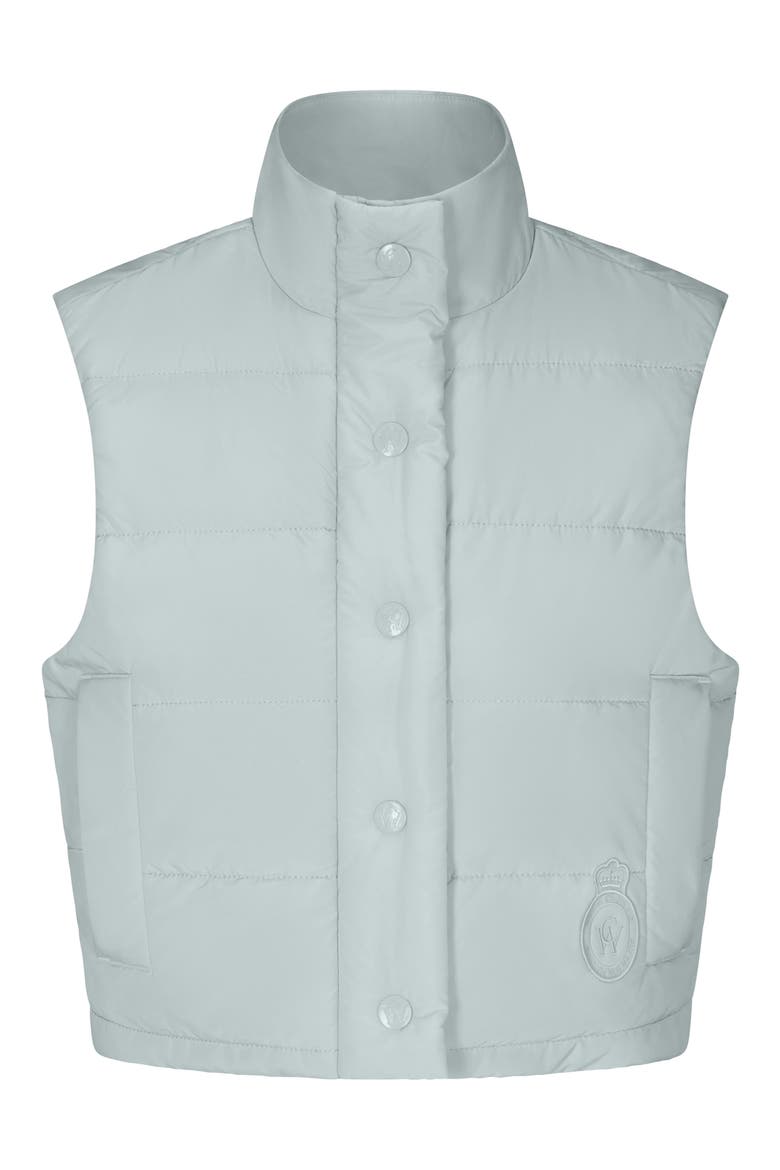 Luna Cropped Vest, Main, color, PORCELAIN BLUE