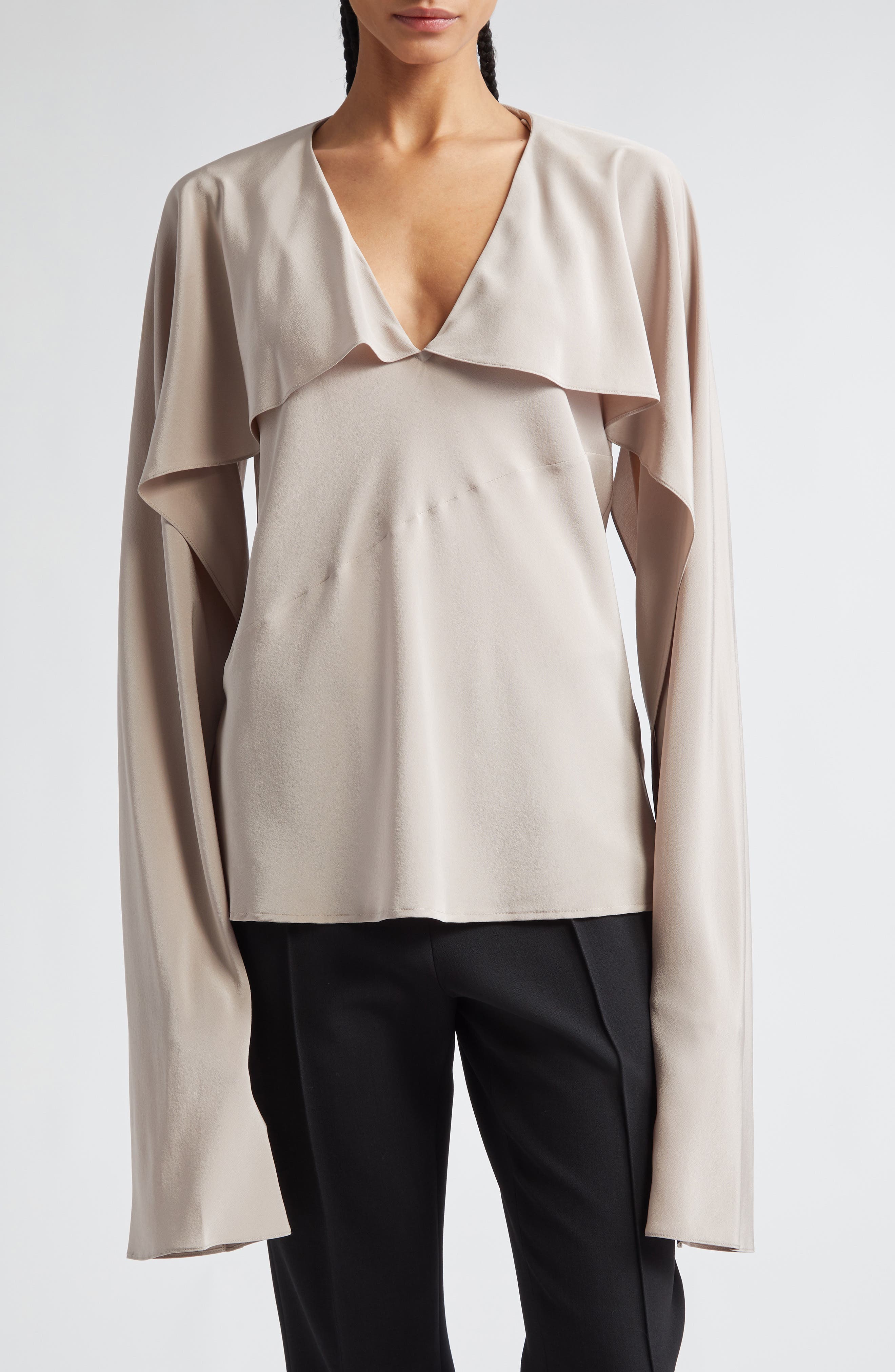 Helmut Lang Silk Scarf Top