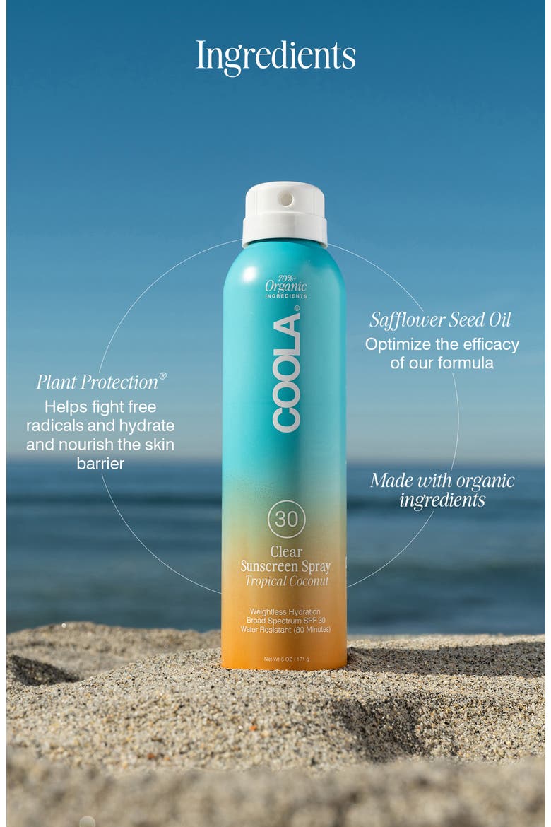 Suncare Sport Sunscreen Spray Broad Spectrum SPF 30, Alternate, color, TROPICAL COCONUT