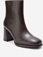 Forever & Always Shoes Napoli Leather Block Heel Boot