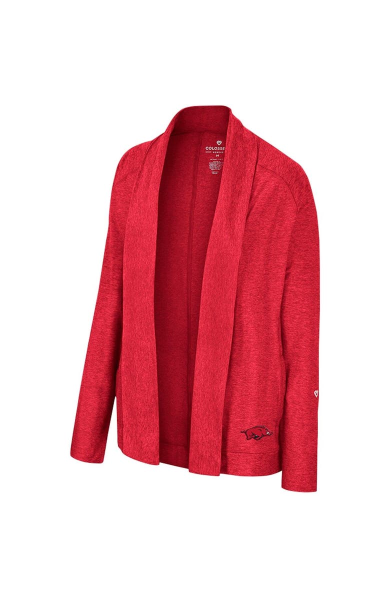 COLOSSEUM Women's Colosseum Cardinal Arkansas Razorbacks Morningside Cardigan Sweater, Alternate, color, 