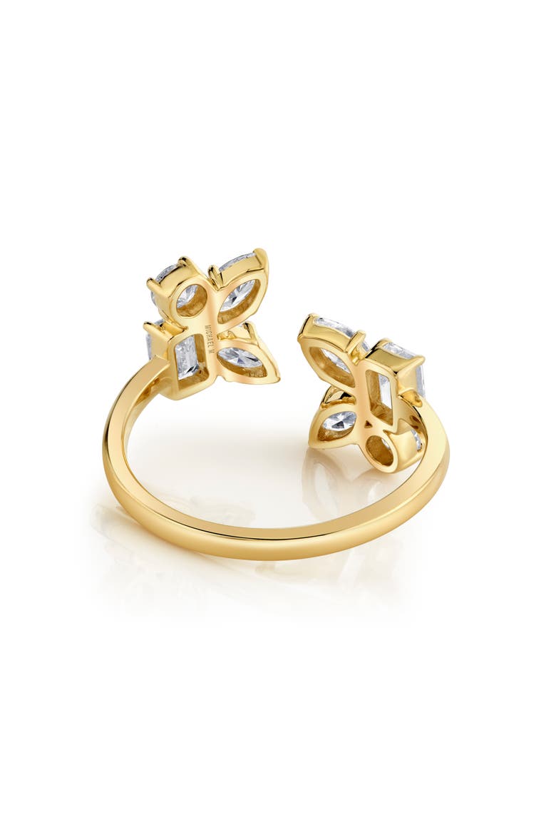 Montage Cluster Bypass Ring, Alternate, color, Yellow Gold