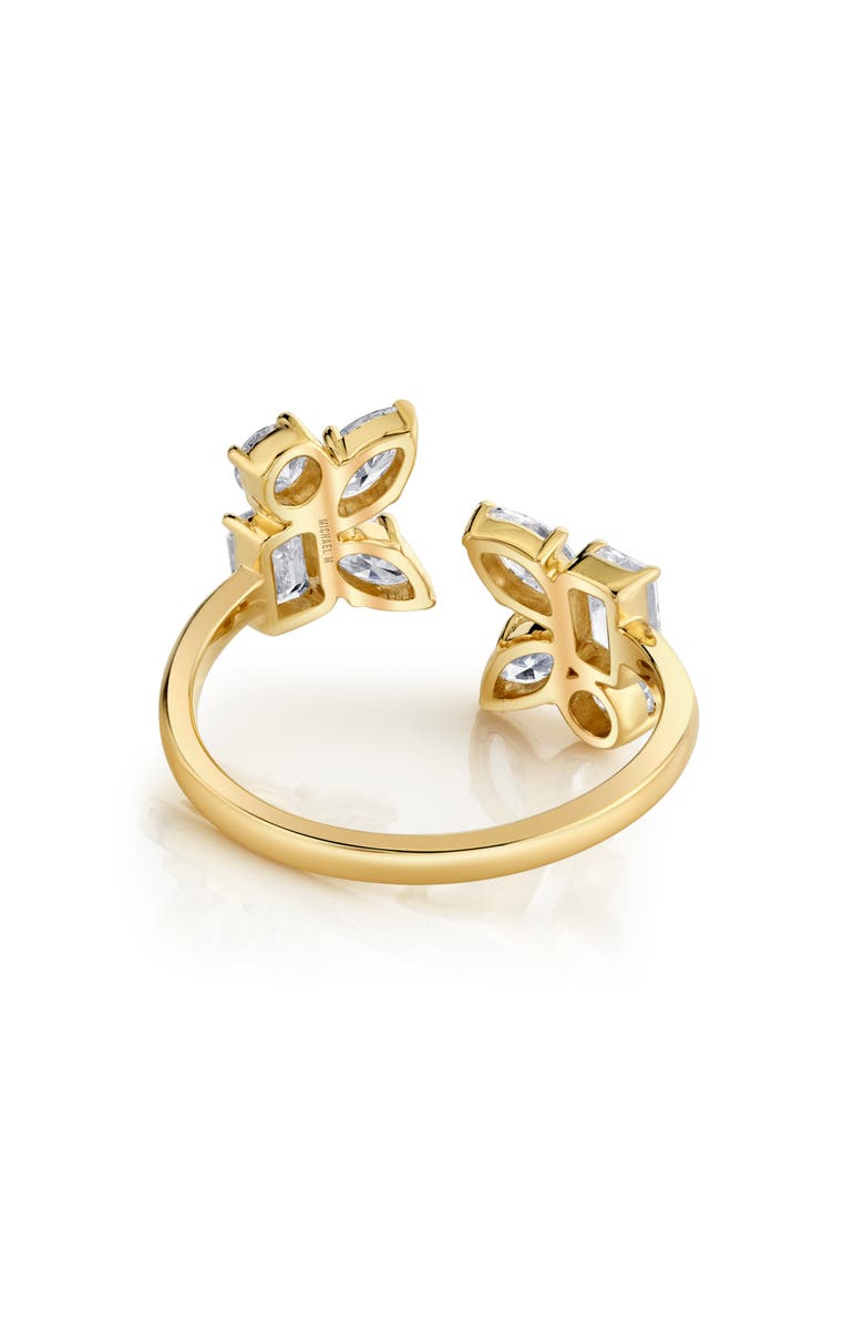 Michael M Montage Cluster Bypass Ring, Alternate, color, Yellow Gold