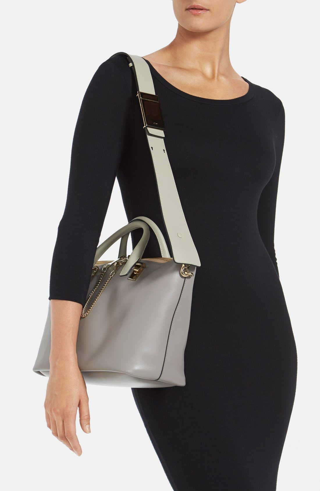 'Baylee - Medium' Shoulder Bag, Alternate, color, CASHMERE GREY