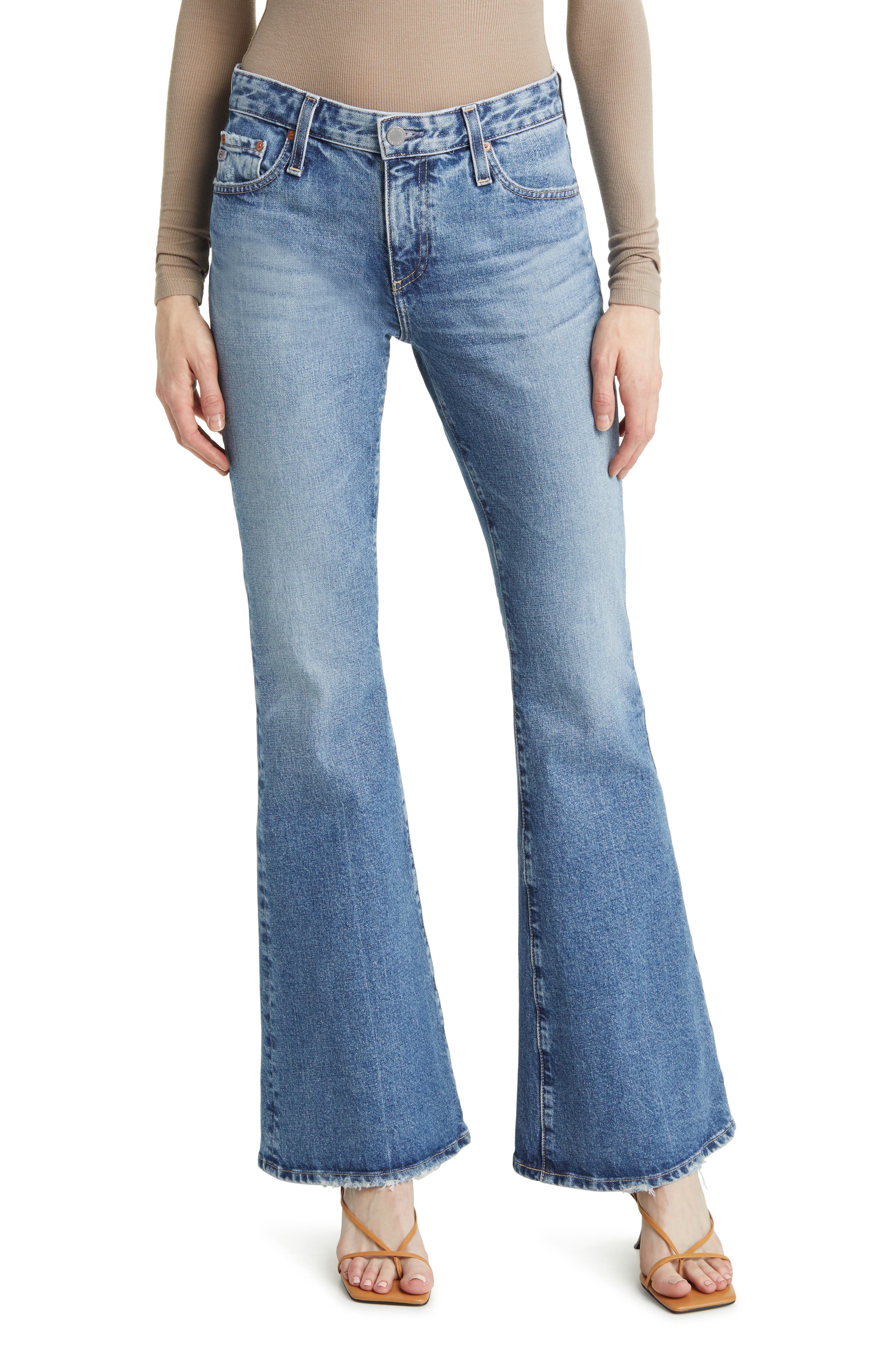 AG Angeline Mid Rise Flare Jeans