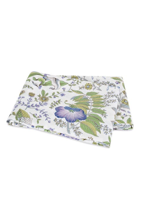 Pomegranate Linen Flat Sheet