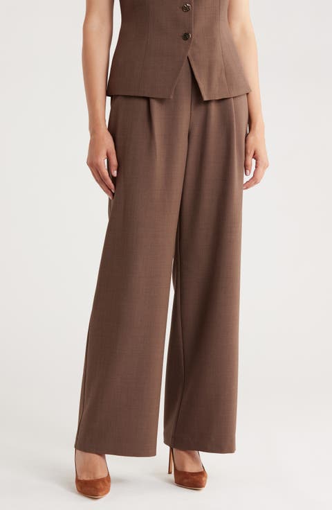Pull-On Wide Leg Pants