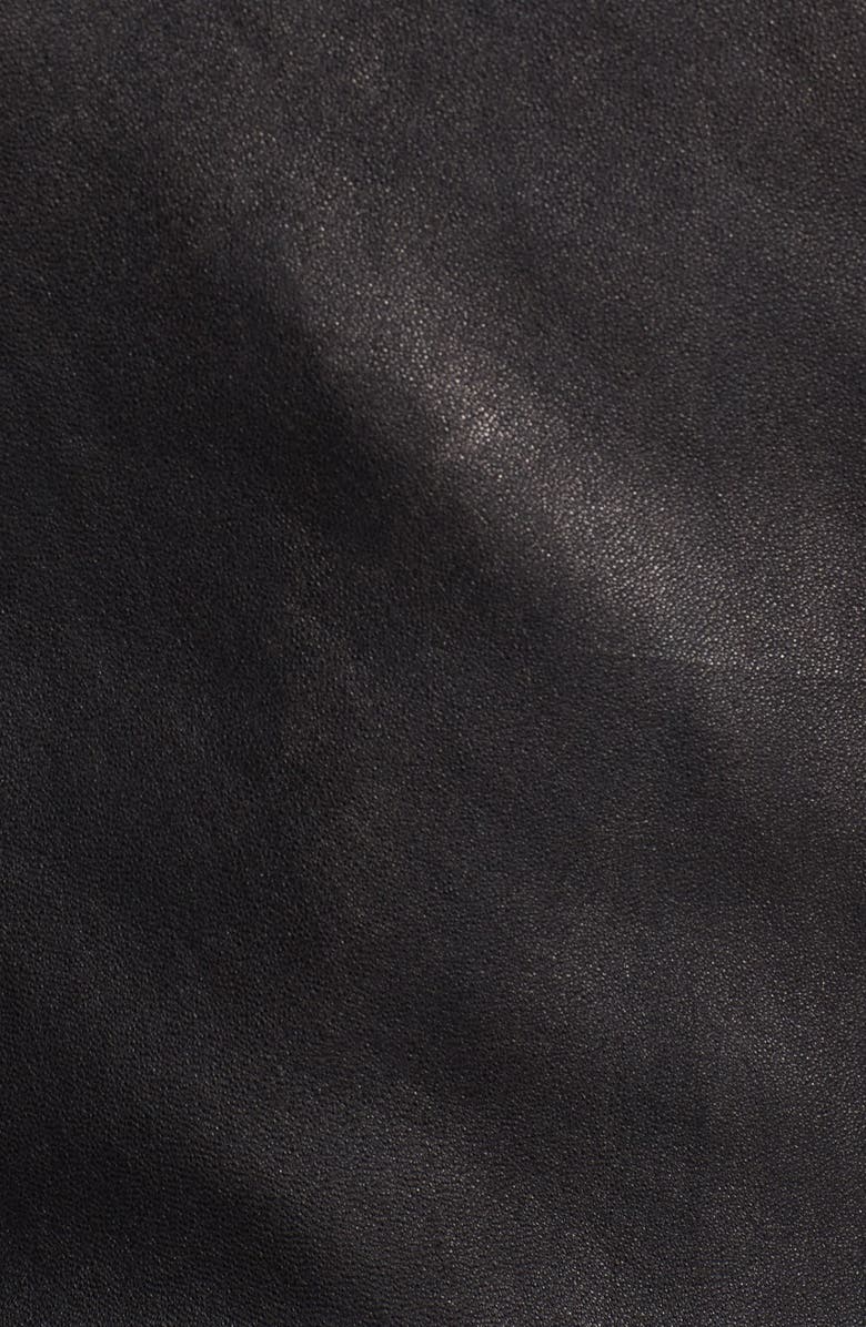 Sam Edelman Pintucked Leather Jacket, Alternate, color,