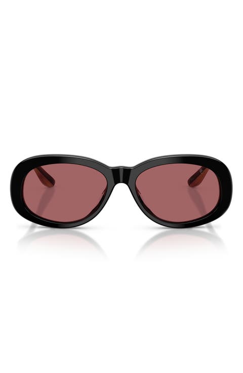 Claire 55mm Polarized Irregular Sunglasses