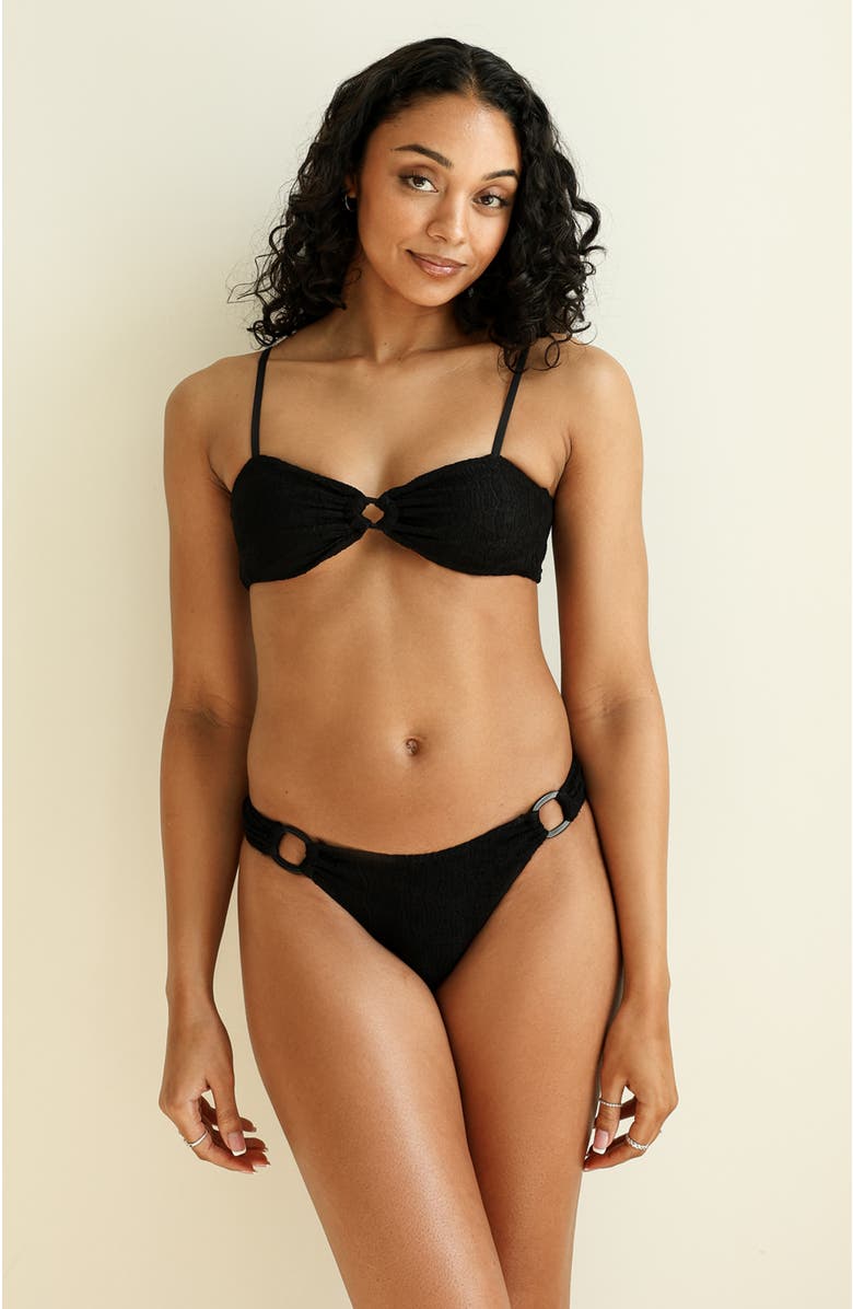 Dippin Daisys North Shore Cheeky Bikini Bottom, Alternate, color, Lace Black