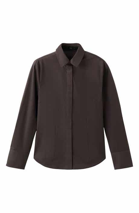 Slim Fit Stretch Poplin Button-Up Shirt
