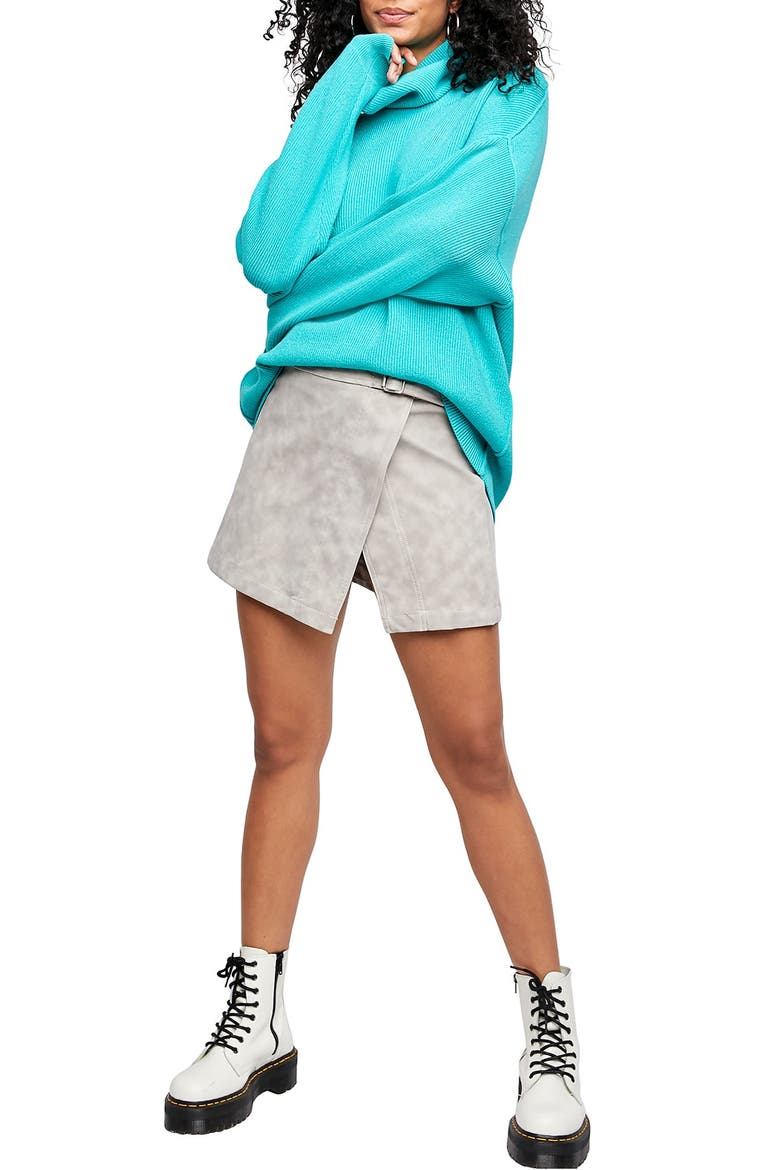Ari Wrap Skirt, Alternate, color, STONE