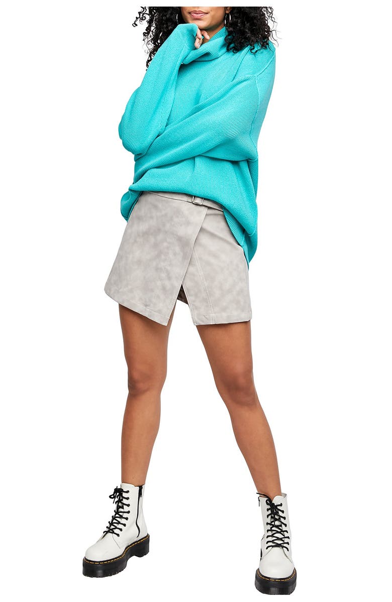 Free People Ari Wrap Skirt, Alternate, color, 