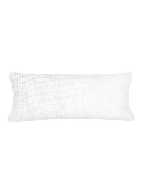Anaya So Soft Linen Pillow With Down Alternative Insert In White