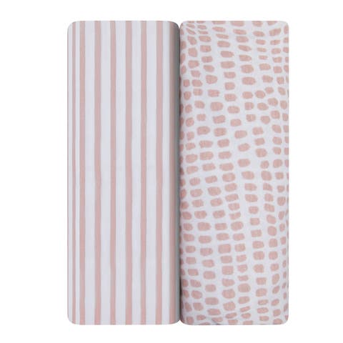 Baby Fitted Waterproof Pack N Play | Mini Portable Crib Sheet Set 2 Packs