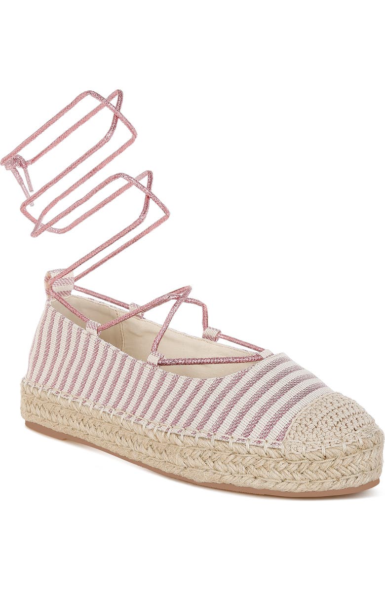 LONDON RAG Oplin Espadrille Ankle Wrap Flat, Main, color,