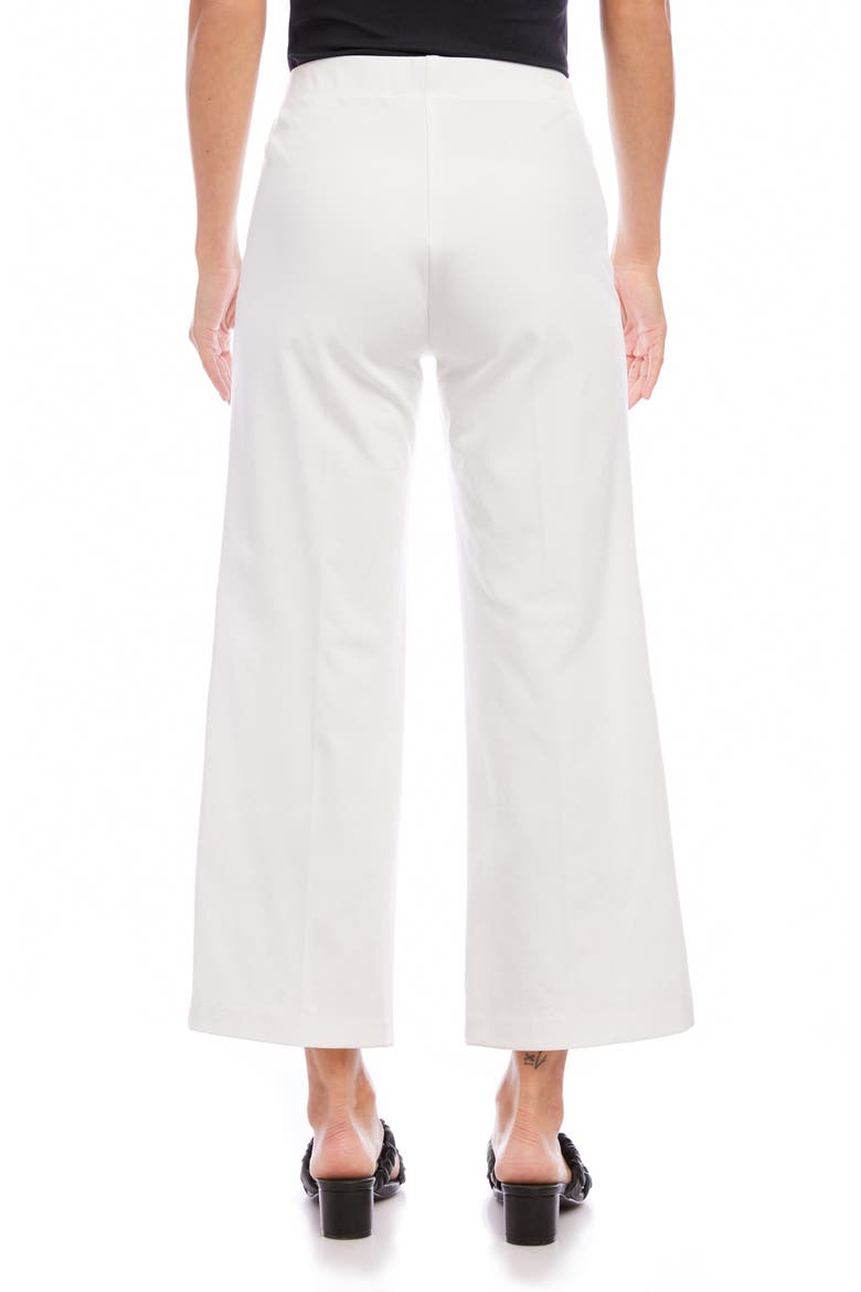 High Waist Crop Wide Leg Pants, Alternate, color, OFF WHITE