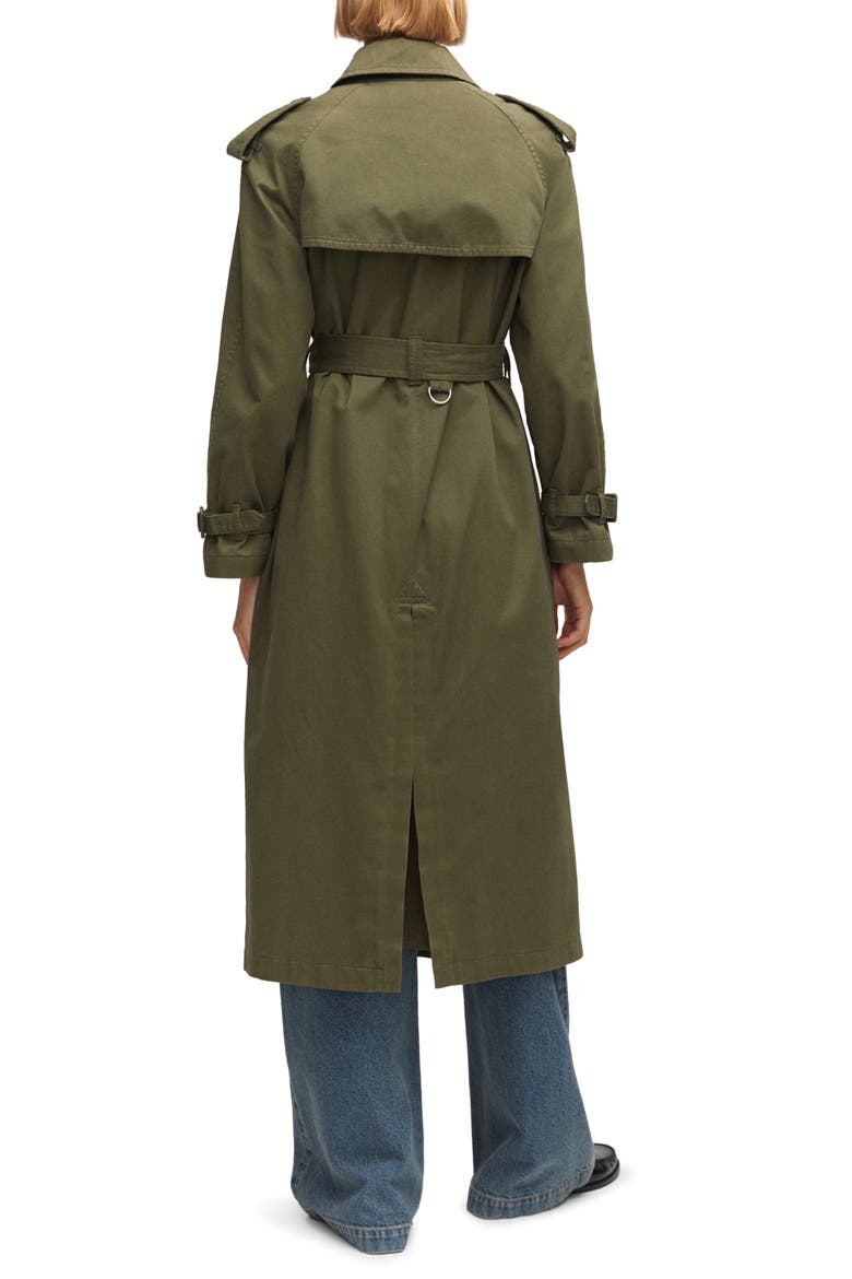 Cotton Trench Coat, Alternate, color, KHAKI