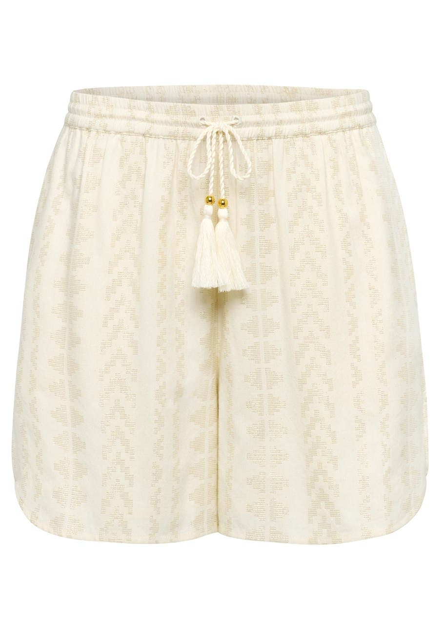 LASCANA Metallic Pull On Shorts (Women) | Nordstrom