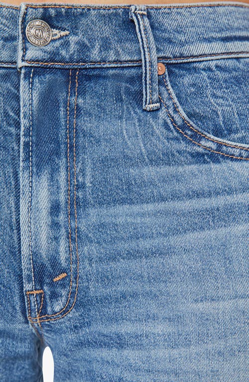 Mother Tunnel Vision Sneak High Waist Straight Leg Jeans In Blue