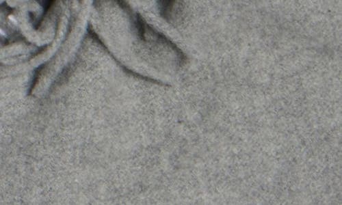 Acne Studios Canada Wool Fringe Scarf In Light Grey Melange