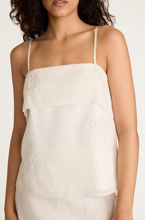 REBECCA TAYLOR REBECCA TAYLOR APPLIQUE FLANGE TANK