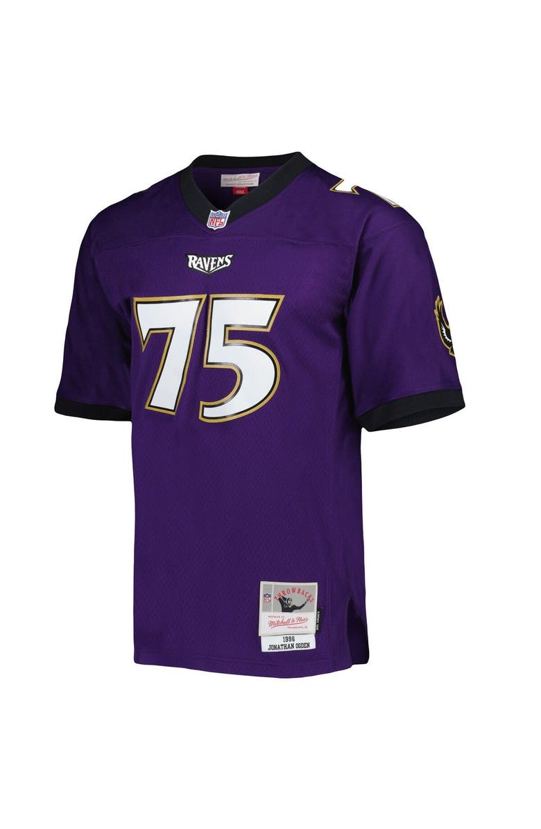 Mitchell & Ness Men's Mitchell & Ness Jonathan Ogden Purple Baltimore Ravens 1996 Legacy Replica Jersey, Alternate, color, 