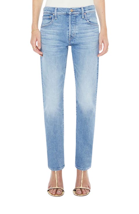 Hiker Hover Mid Rise Slim Straight Leg Jeans (Baubles & Trinkets)