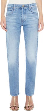 MOTHER Hiker Hover Mid Rise Slim Straight Leg Jeans