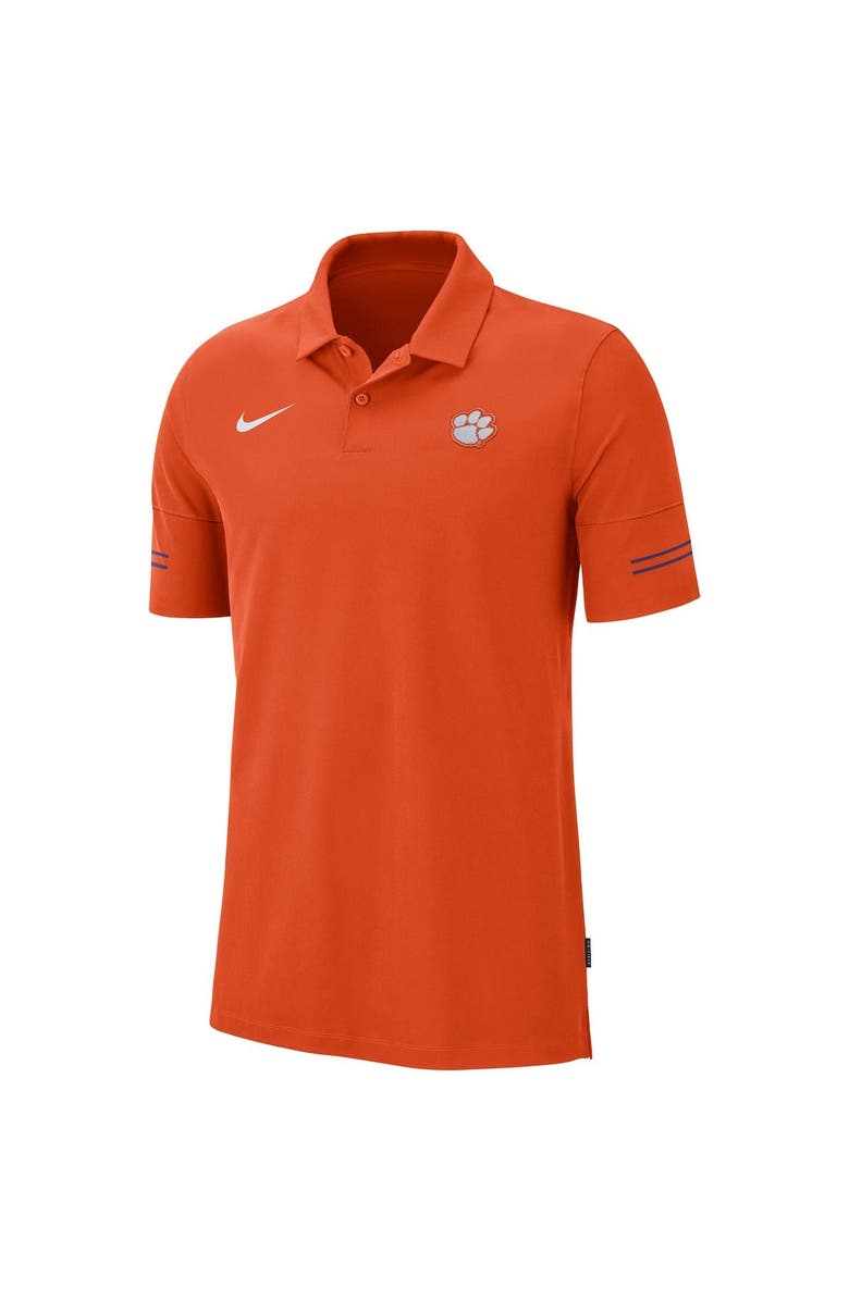 Nike Men's Nike Orange Clemson Tigers 2020 Sideline Coaches Performance Polo, Alternate, color,