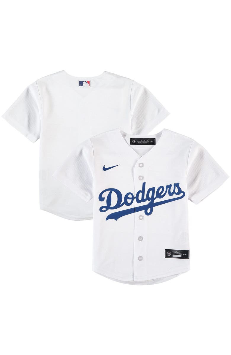 Nike Preschool Nike White Los Angeles Dodgers Home Replica Team Jersey, Alternate, color, 