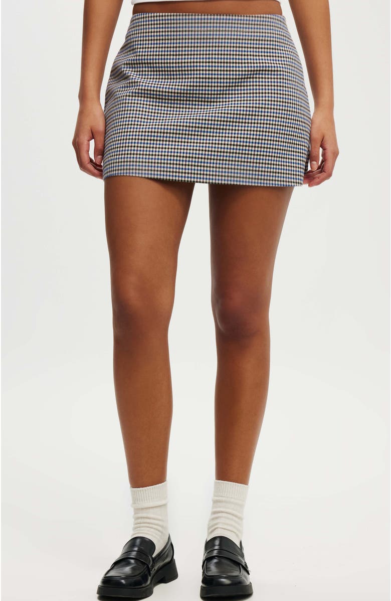 Cotton On Women's Harper Suiting Mini Skirt, Main, color, 