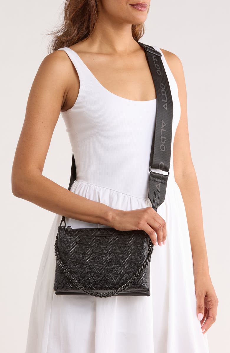 ALDO Alaeteriell Crossbody Bag, Alternate, color, Black