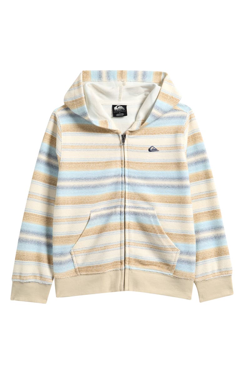 Quiksilver Kids' Great Otway Stripe Hoodie, Main, color, Multi Beige