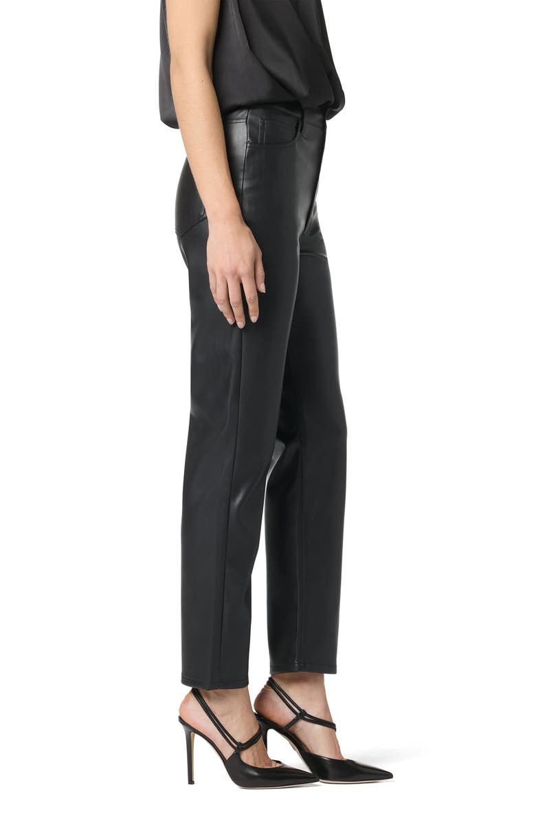 Joe's OG Ankle Straight Leg Faux Leather Pants, Alternate, color, Black