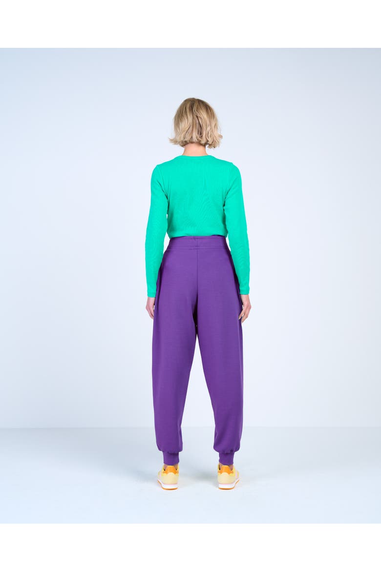 Soft Sweat Cuffed Hem Jogger, Alternate, color, Ultra Violet
