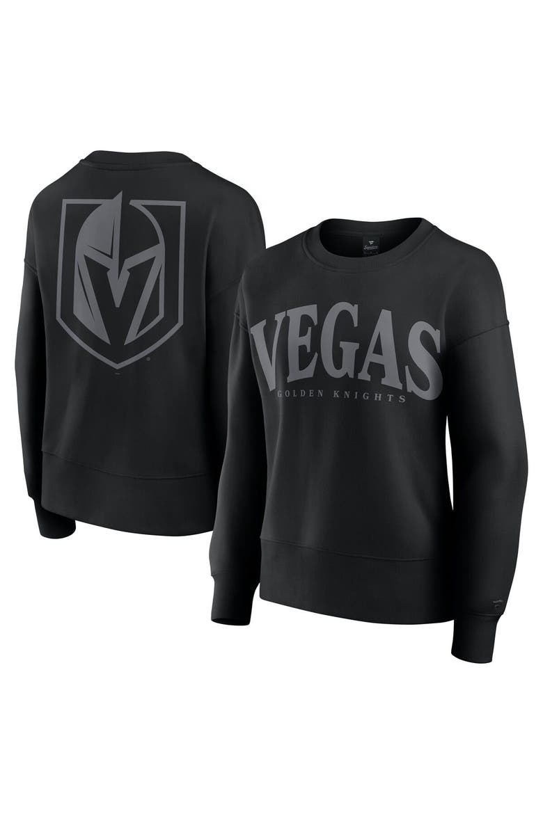 Women's Fanatics  Black Vegas Golden Knights Elements Flow Pullover Sweatshirt, Alternate, color, Black