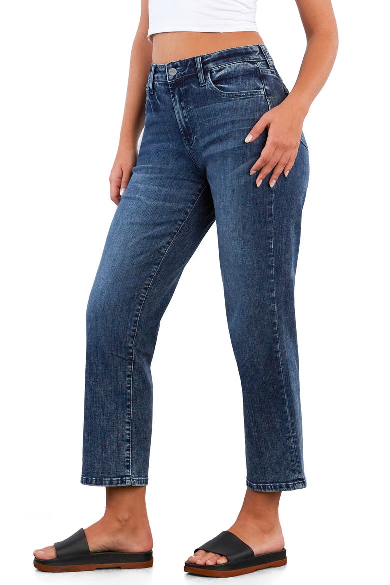 Ankle Straight Leg Jeans, Alternate, color, CATCH A WAVE BLUE