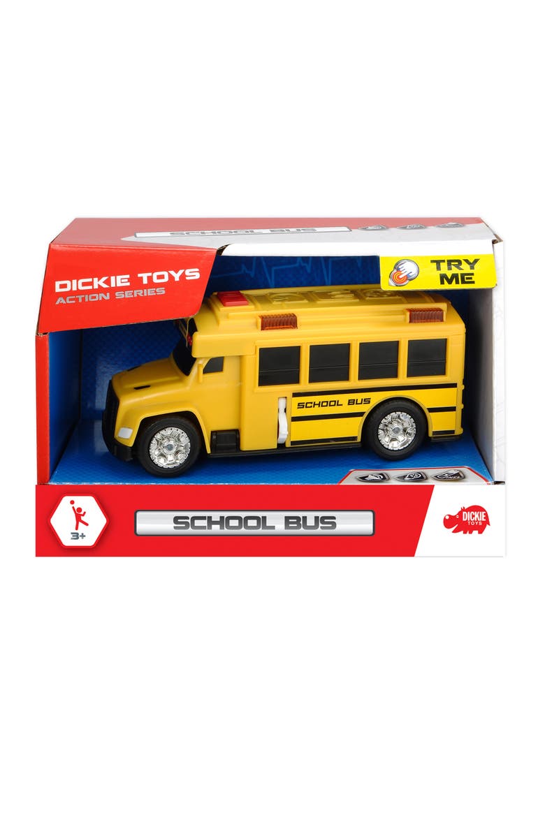 Action School Bus Toy Vehicle, Ages 3+, Alternate, color, Multicolored