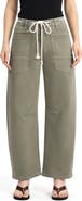 Bayeas High Waist Drawstring Barrel Leg Jeans